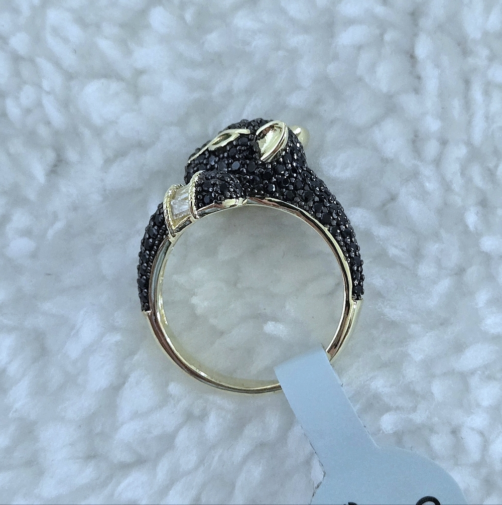 Cote d'Argent Black🖤 Panther Bypass Ring💍 - NWT - Picture 4 of 15